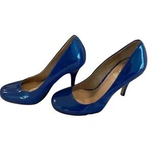 Zara Shiny Blue Heels
